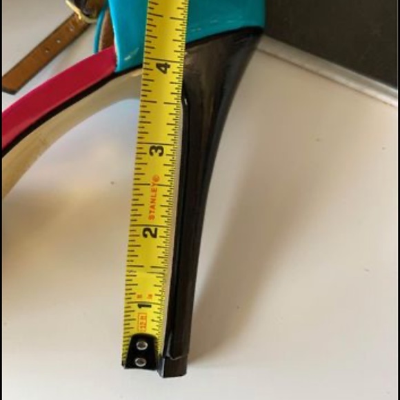 Bebe trim color platform high heels size 8 - Picture 7 of 9